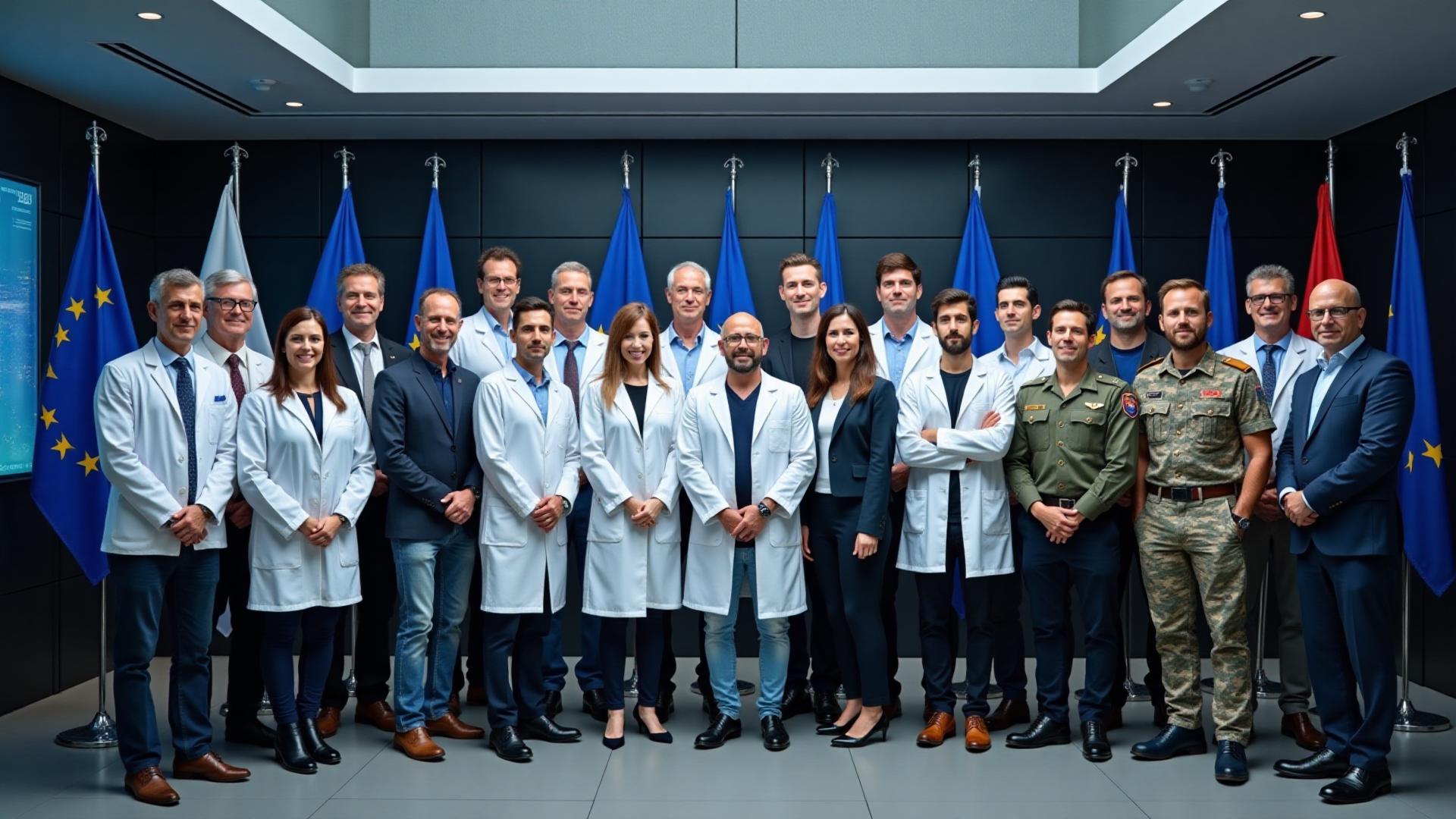 Scientists, Founders and Military working together